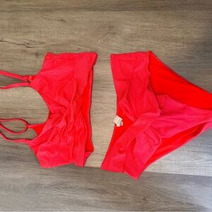 Aerie Red/Pink Bikini Set